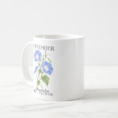 9月の朝顔の誕生花 コーヒーマグカップ (正面左)