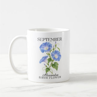 9月の朝顔の誕生花 コーヒーマグカップ