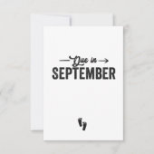 9月の発表で妊娠ギフトが期限 サンキューカード (正面)