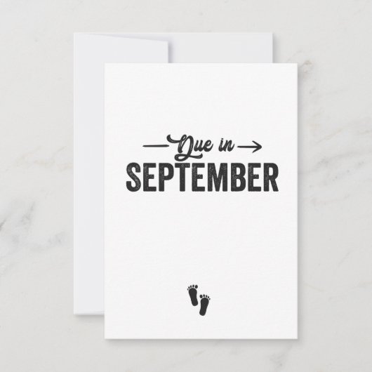 9月の発表で妊娠ギフトが期限 サンキューカード (正面)