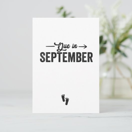 9月の発表で妊娠ギフトが期限 サンキューカード (スタンド正面)