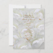 9月の結婚式のエレガントなばら色の招待のテンプレート 招待状 (正面)