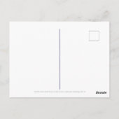 9月の花アスター朝顔ファンシー ポストカード (裏面)