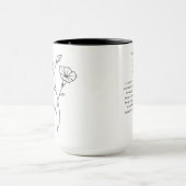 9月の花嫁メイド | モーニンググローリー誕生フラワー マグカップ (中央)