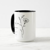 9月の花嫁メイド | モーニンググローリー誕生フラワー マグカップ (正面左)
