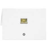 9月の行先のビーチ結婚式カード (裏面横)