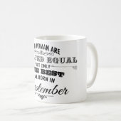 9月の誕生日のマグ コーヒーマグカップ (正面右)