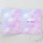 9月の誕生日サファイアグリーティング カード (内部)