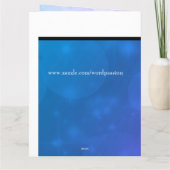 9月の誕生日サファイアグリーティング カード (裏面)