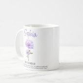 9月の誕生日花オーダーメイドマグカップ コーヒーマグカップ (正面左)