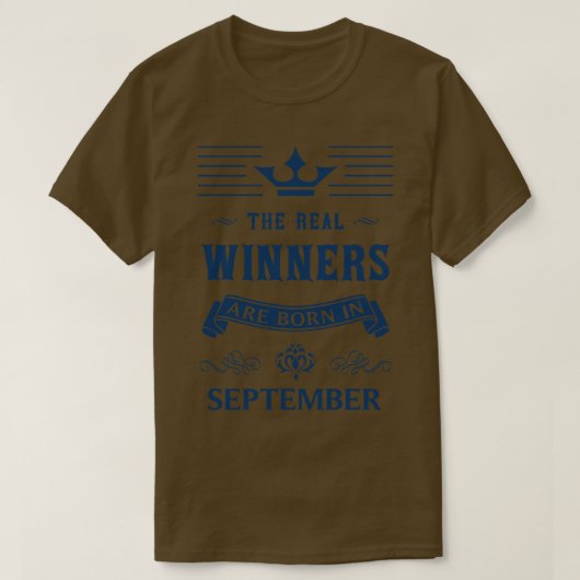 9月の誕生日 Tシャツ (デザイン正面)