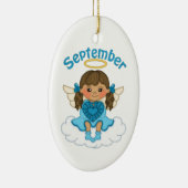 9月の誕生石エンジェルブルネット セラミックオーナメント (右)