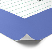 9月の誕生石サファイアアートワークのポスター ポスター (角)