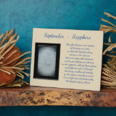 9月の誕生石サファイア フォトプラーク (側面)