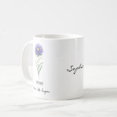 9月の誕生花マグカップ - シオン コーヒーマグカップ (正面左)