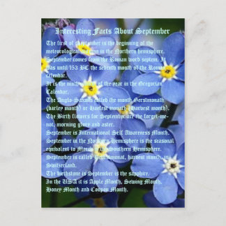 9月の豆知識 ポストカード