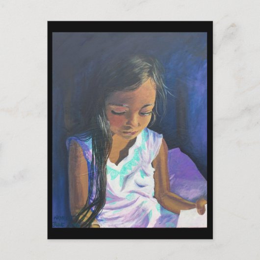 9月はがき2：女の子読のブレナン・センター ポストカード (正面)