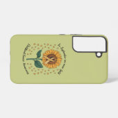 9月はゴールドで子供のがんを意識する SAMSUNG GALAXYケース (裏面横)