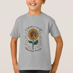 9月はゴールドで小児がん啓発 Tシャツ