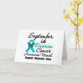 9月は卵巣がん認識度月 カード (黄色い花)