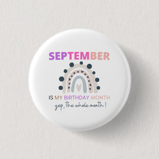 9月は私の誕生日月、2021虹 缶バッジ