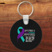 9月は自殺防止認識度月分Bu キーホルダー (正面)
