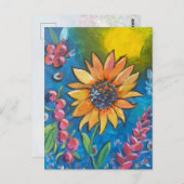 9月ひまわり葉書 ポストカード (正面/裏面)