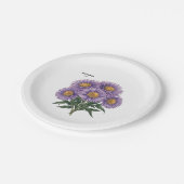 9月アスター誕生カカスタムーフローラアート ペーパープレート (アングル)