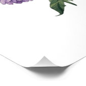 9月アスター誕生カカスタムーフローラアート ポスター (コーナー)