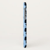 9月サファイアブルーバタフライパターンデザイン Case-Mate iPhoneケース (裏面/左)