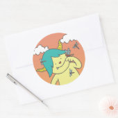 9月モンスターシール。 ラウンドシール (封筒)