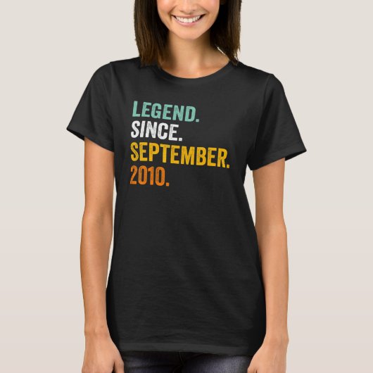 9月以来12歳12誕生日伝説 Tシャツ (正面)