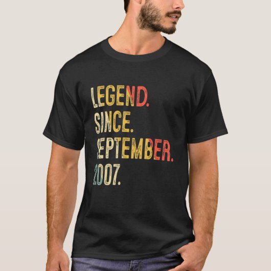 9月以来15歳15誕生日伝説 Tシャツ (正面)