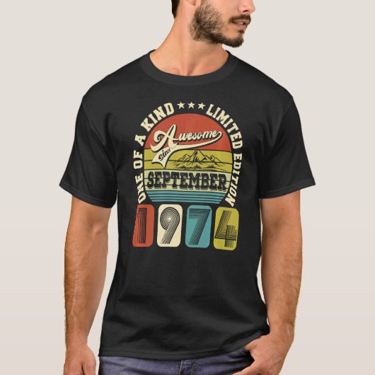 9月以来48歳48素晴らし誕生日 Tシャツ (正面)