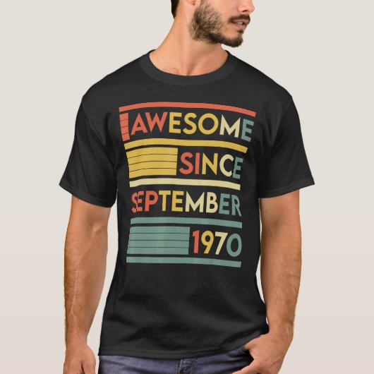 9月以来52歳52素晴らし誕生日 Tシャツ (正面)