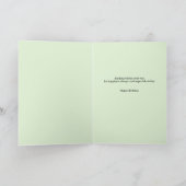 9月威厳がある誕生フラワーカスタム誕生日 カード (内部)