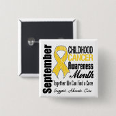 9月小児がん認識度月 缶バッジ (正面&裏面)
