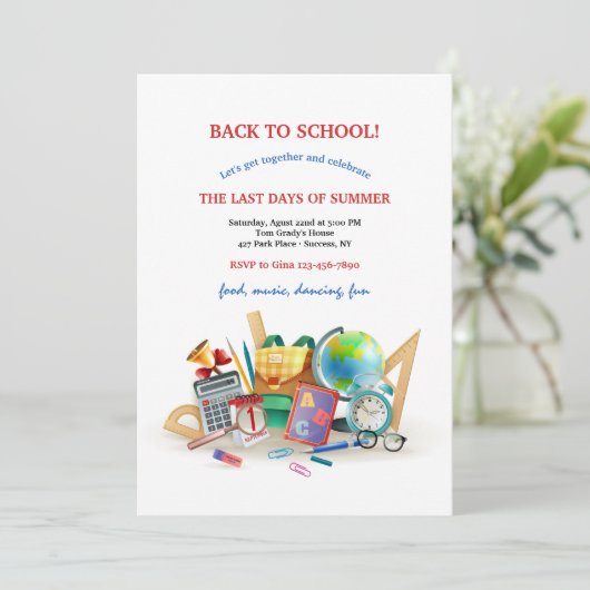 9月新学期招待状 招待状 (スタンド正面)