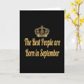9月生まれが最高の人々 カード (黄色い花)