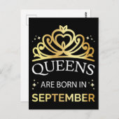 9月生まれの女王は私たち ポストカード (正面/裏面)