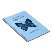 9月誕生ジェムストーンバタフライ – 孔雀王室の ノートブック (右側)