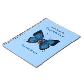 9月誕生ジェムストーンバタフライ – 孔雀王室の ノートブック (左側)