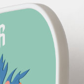 9月誕生フラワー名前をカスタムする ピックルボールラケット (左詳細)