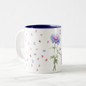9月誕生日アスター誕生月花フローラ ツートーンマグカップ (正面左)