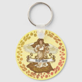 9月誕生日エンジェルキーチェーン キーホルダー (正面)