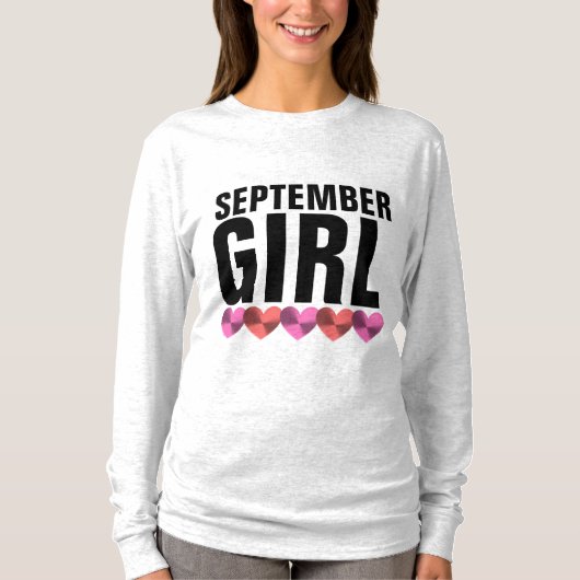 9月誕生日ガール Tシャツ (正面)