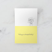 9月誕生日モーニンググローリーアスター誕生月 カード (内部)