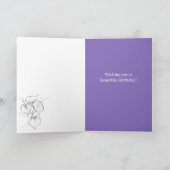 9月誕生日モーニンググローリースターズボタニカル カード (内部)