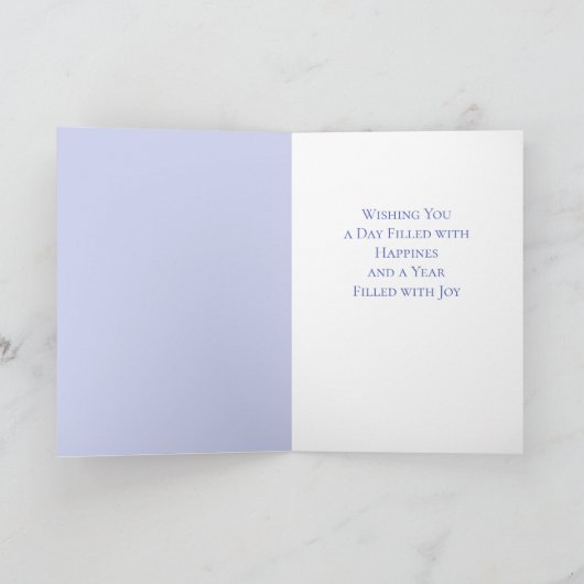 9月誕生日誕生月花アスター カード (内部)