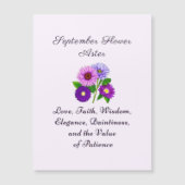 9月誕生月フラワーアスターパーソナライズされた (正面)